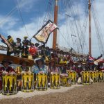 Der Neuburger Fanfarenzug beim historischen Festival in La Ciotat