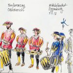 Gezeichnet beim Mittelalterfest in Eggenburg 2017 von Wolfgang Krisai (Instagram: @wkrisai)