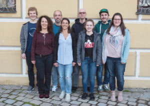 hinten von links: Marcus Ruf, Thorsten Möbius, Harald Töpke, Andreas Edler - vorne von links: Heidi Weidner, Marika Matysik, Julia Töpke, Stefanie Roth